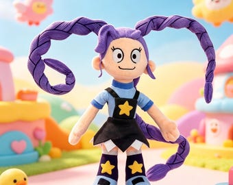 Peluche de Lily Lovebraids: adorable artículo de colección para gamers, regalo perfecto para fans, peluche de terror inspirado en Poppy Playtime.