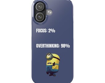 Overthinking Minion iPhone 11-17 Case | Protective Case