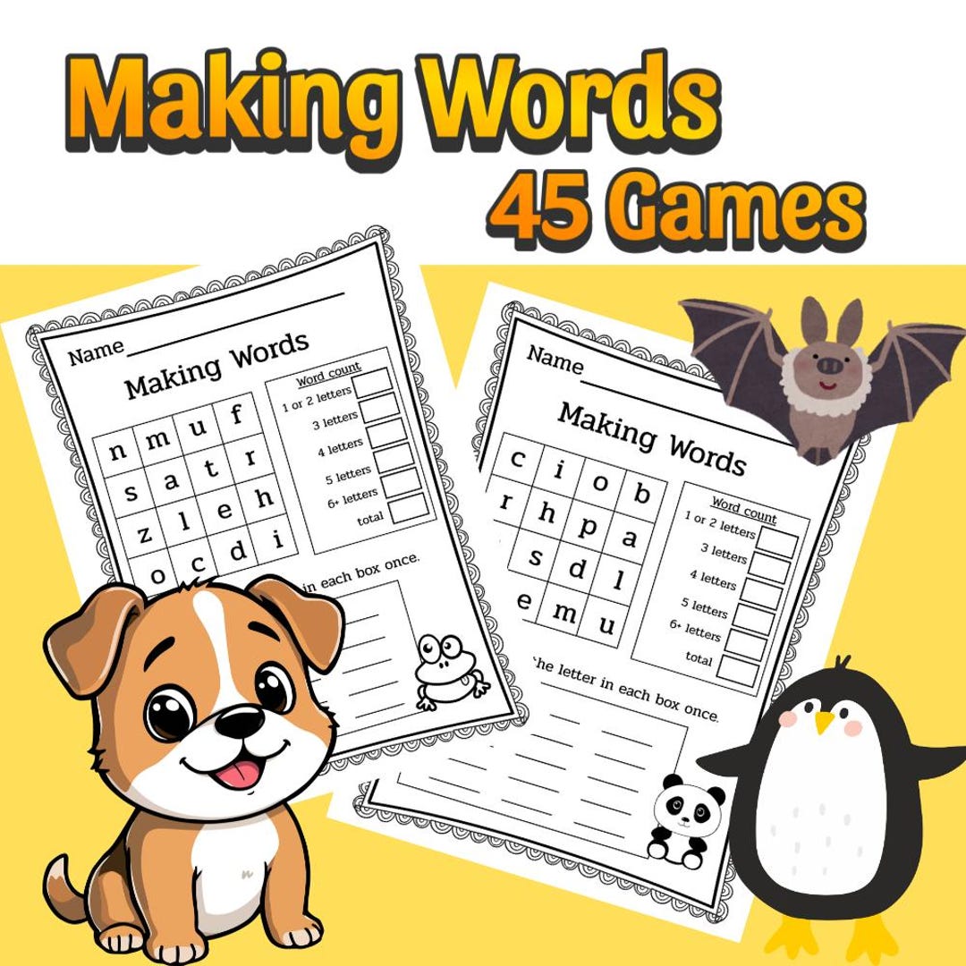 Boggle Making Words - Mix & Match Letters: Build Your Words! - Etsy