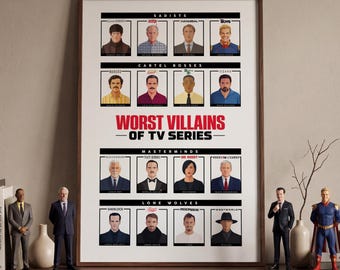 Póster de los peores villanos de la serie