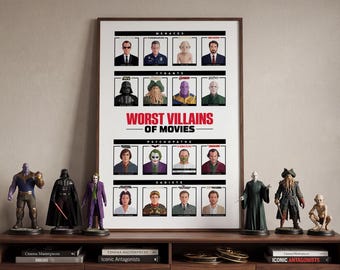 Póster de los peores villanos del cine