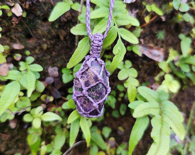 Genuine Handmade Purpurite Crystal Necklace