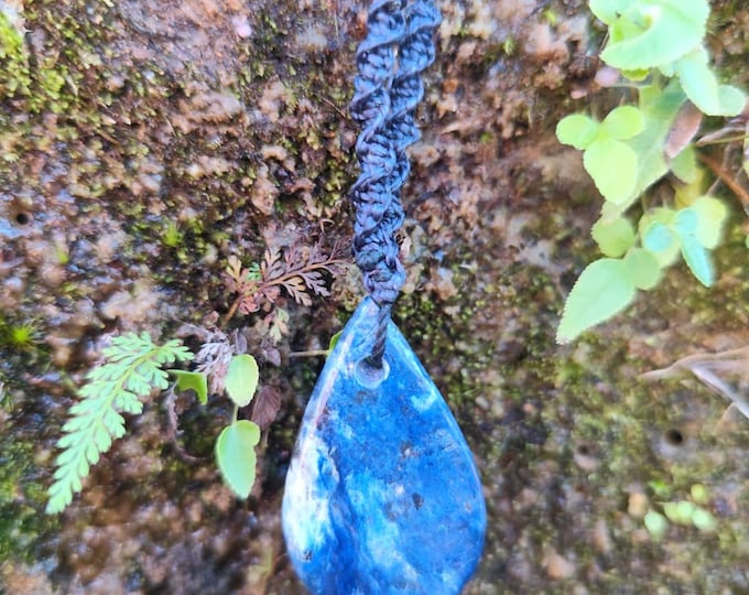 Handmade Genuine Sodalite Crystal Necklace