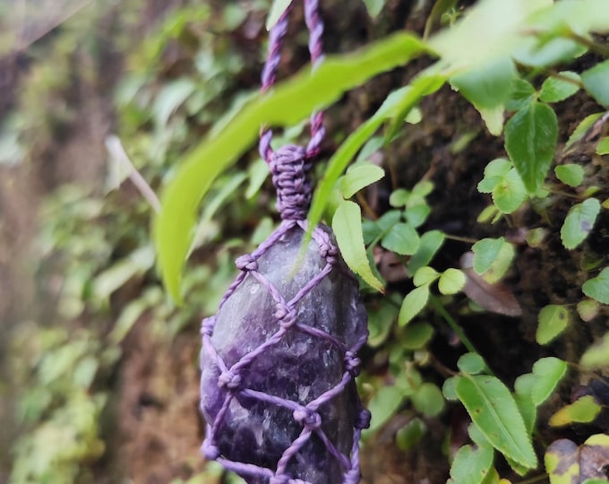 Genuine Handmade Amethyst Crystal Necklace