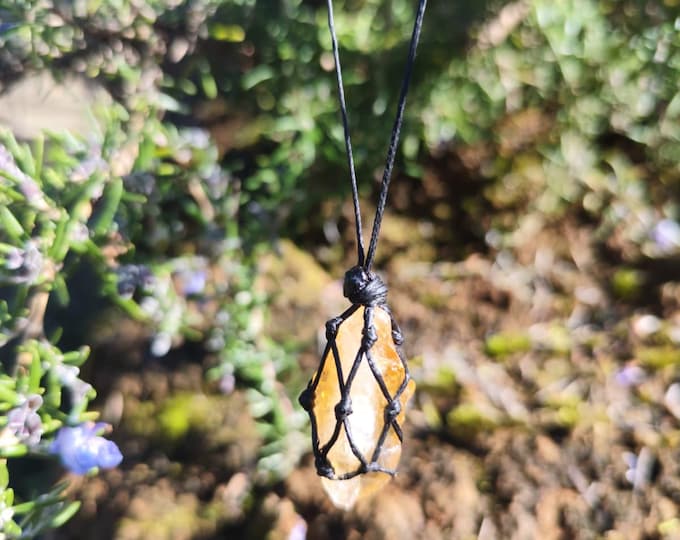 Handmade Genuine Citrine Crystal Necklace