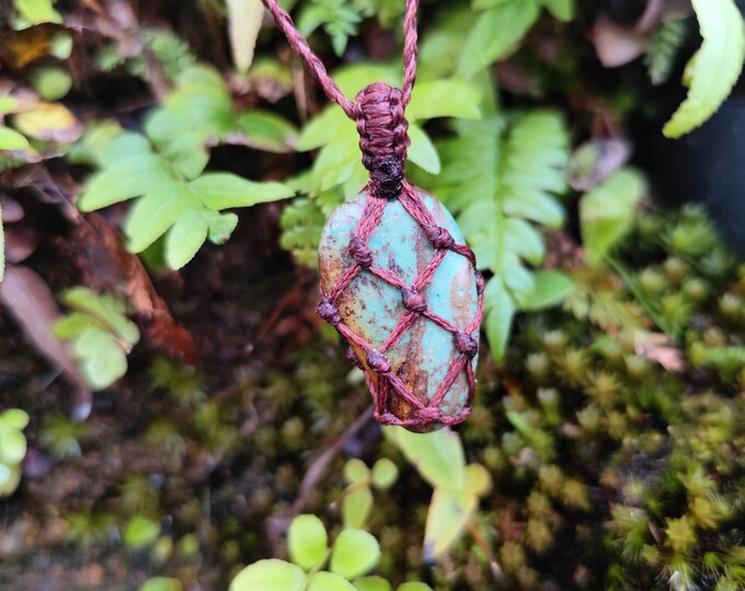 Genuine Turquoise Handmade Crystal Necklace