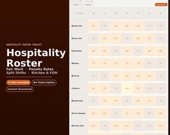 Roostering- en productiviteitstool voor de horeca