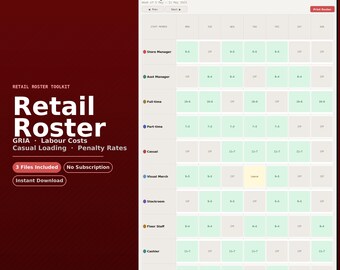 Roostertool voor detailhandel en kleine tot middelgrote winkels