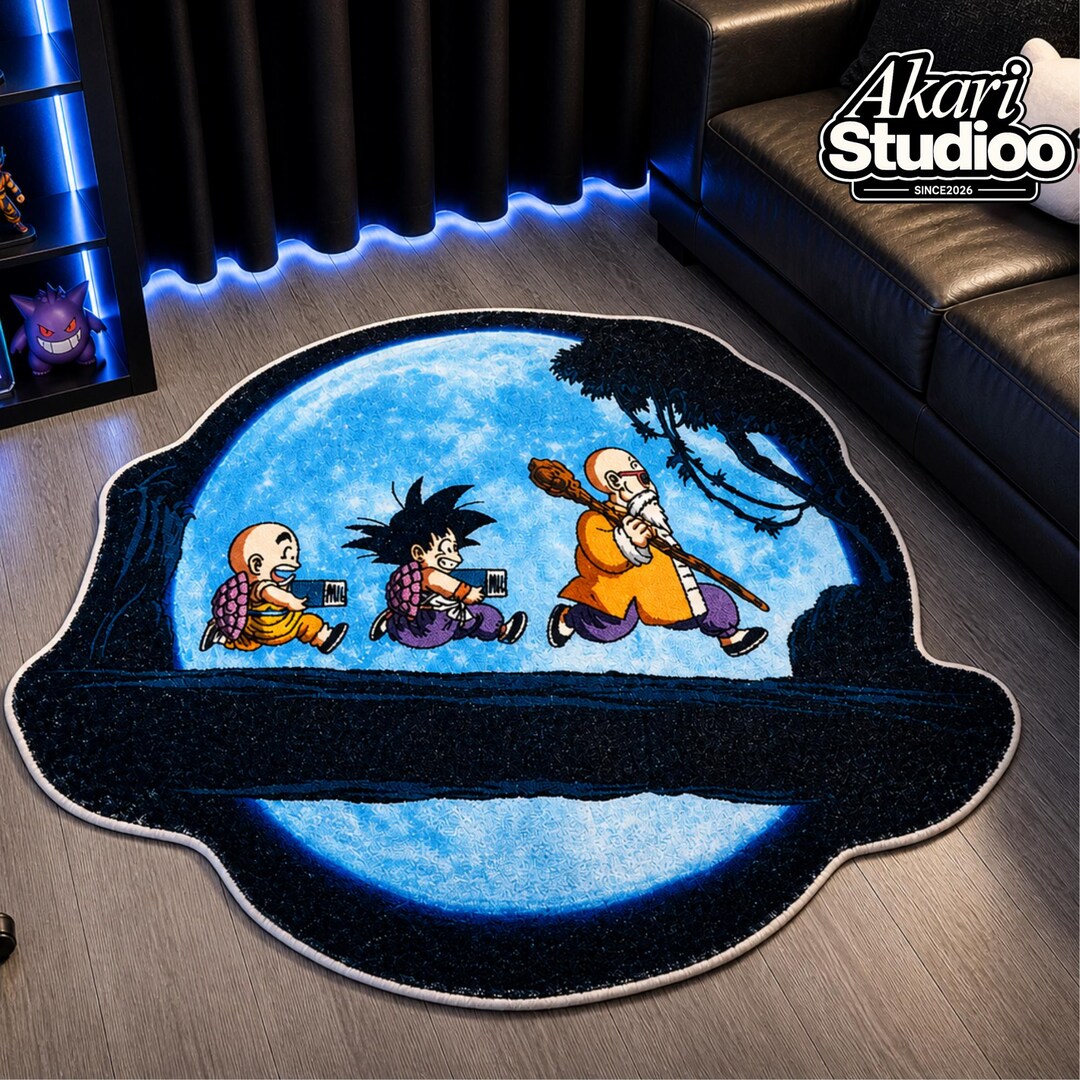 Groku Rug Dragon Ball Z Goku Kids Rug Anime Floor Mat Bedroom Decor Non Slip ...