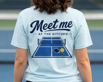 Meet Me at the Kitchen, T-shirt | Pickleball Court Graphic