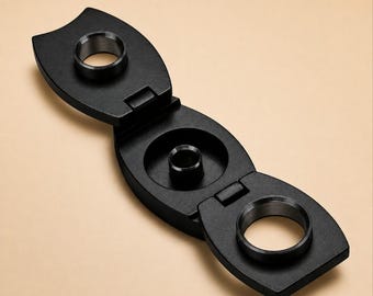 3-in-1 Guillotine Cigar Cutter & Punch, Stainless Steel Cigar Drill, Triple Ring Gauge Cutter, Luxury Cigar Gift for Men