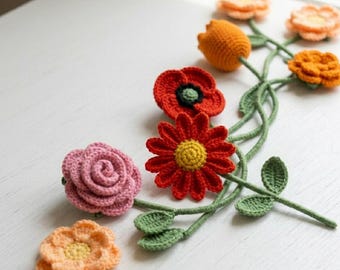 PDF Häkelanleitung für Gänseblümchen | einfach Anfänger Blume | Sofort Download
