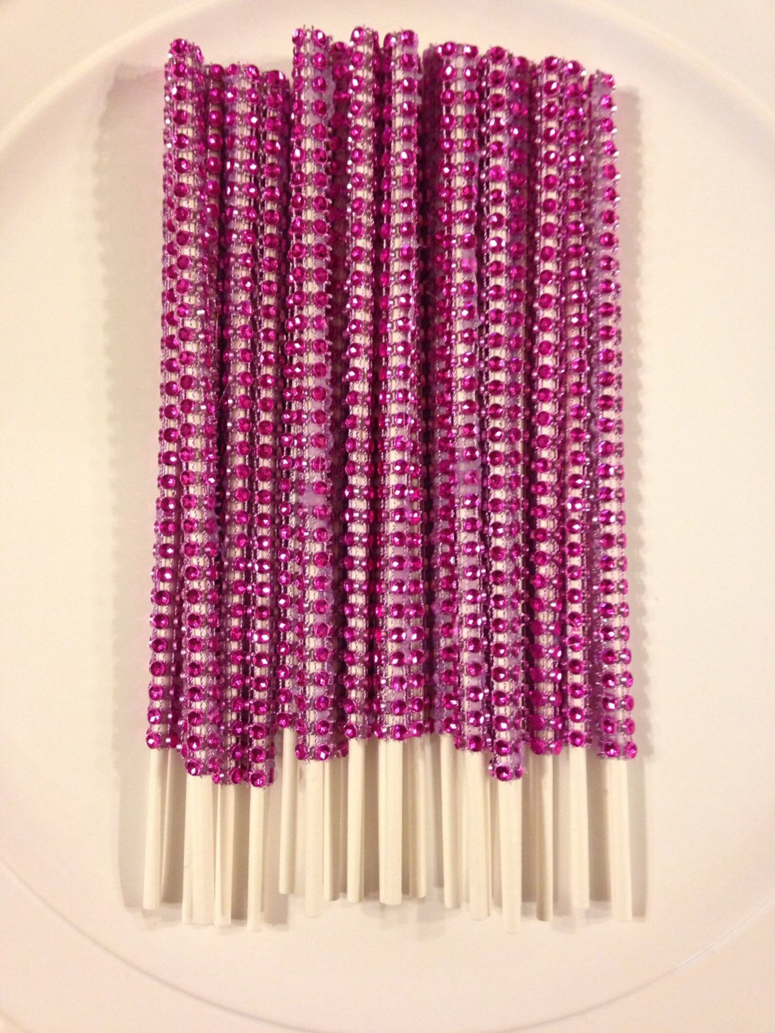 24 Diamond Rhinestone Bling Stickswedding Favorsparty Etsy