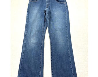 Levis 515 Nouveau Boot Cut Jeans Damen 16 M Medium Wash Denim Y2K 2004
