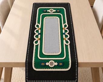 Table Runner Sewing Pattern PDF Corded Applique Embroidery Home Decor Craft Tutorial