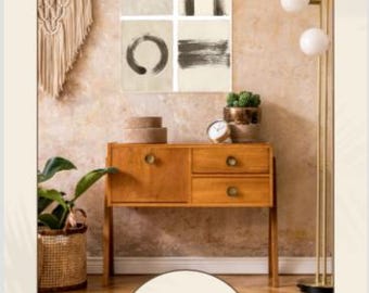 Wabi-Sabi Japandi Wall Art