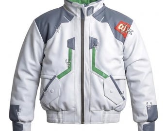 Custom Cyberpunk: Edgerunners 2 Roman Carax Leather Bomber Jacket, Handmade Cosplay Costume, Techwear Clothing Halloween For 2026