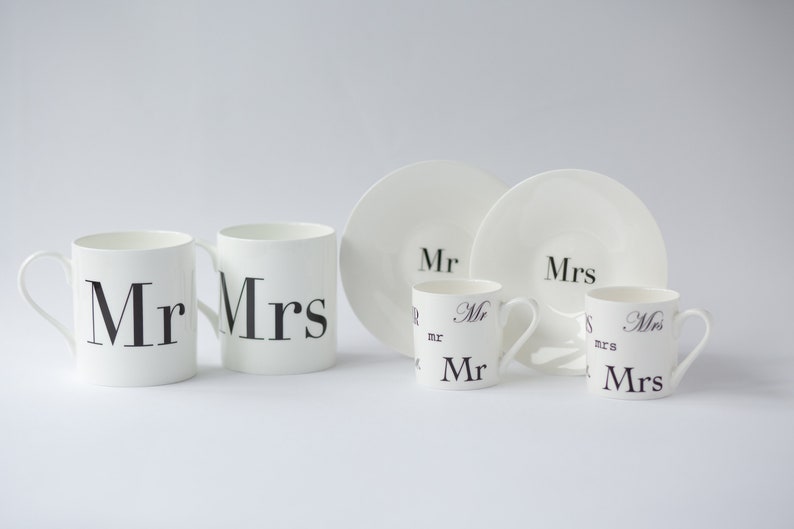 Mr & Mr Bone China Mugs, Mr and Mr Mug Set, Gay Wedding Gift, LGBTQ, Wedding Gift, Engagement Gift, Couples Gift, Valentines Day Gift image 5