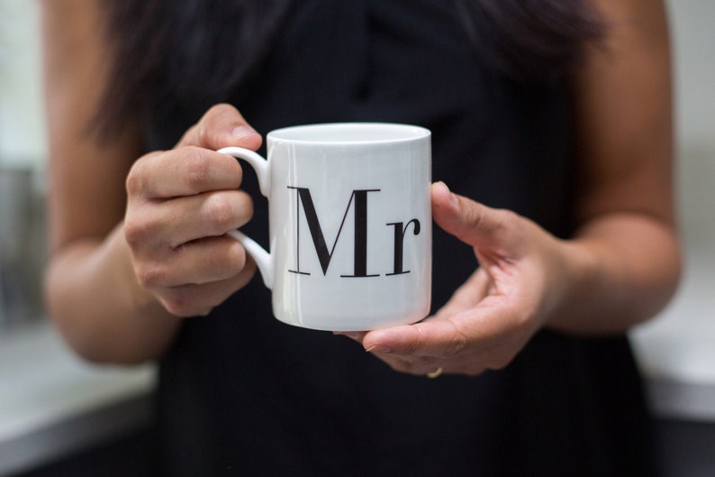 Mr & Mr Bone China Mugs, Mr and Mr Mug Set, Gay Wedding Gift, LGBTQ, Wedding Gift, Engagement Gift, Couples Gift, Valentines Day Gift image 3