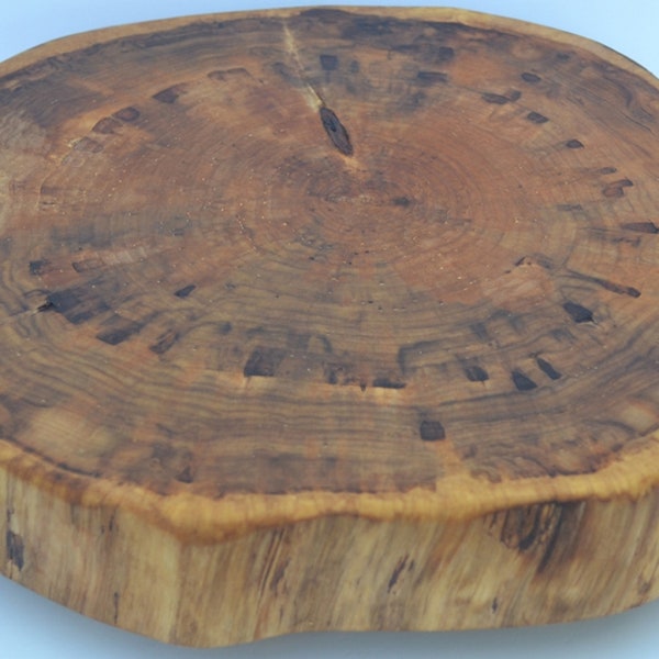 Log Slice Slab for Charcuterie Board,Cutting Board, food Serving or Center Piece, No Bark & NO Legs