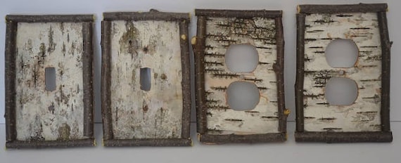 diy rustic light switch covers