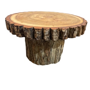 Soporte para tartas con forma de árbol redondo en forma de losa para bodas, decoración del hogar y exhibiciones en tiendas. Diámetro de 13&quot; a 15 1/2&quot;