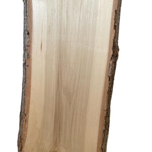 Live edge Balm of Gilead Slab, With Bark Kiln Dried, sanded, 26&quot; L x 15&quot; W x 2 1/4&quot; Thick