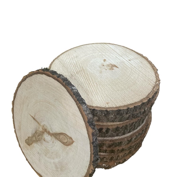 Aspen Log/Tree Round Slices 9" to 11" Weddings, Events Center Pieces arts and Crafts, Engraving Painting