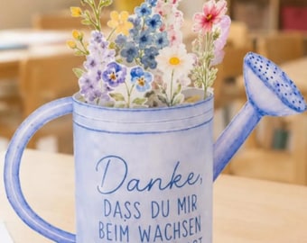Duplo Blumenstrauß Banderole Vorlage zum Ausdrucken | DIY-Geschenkidee | Kleines Dankeschön | Geburtstag | Kita Abschied | Einschulung