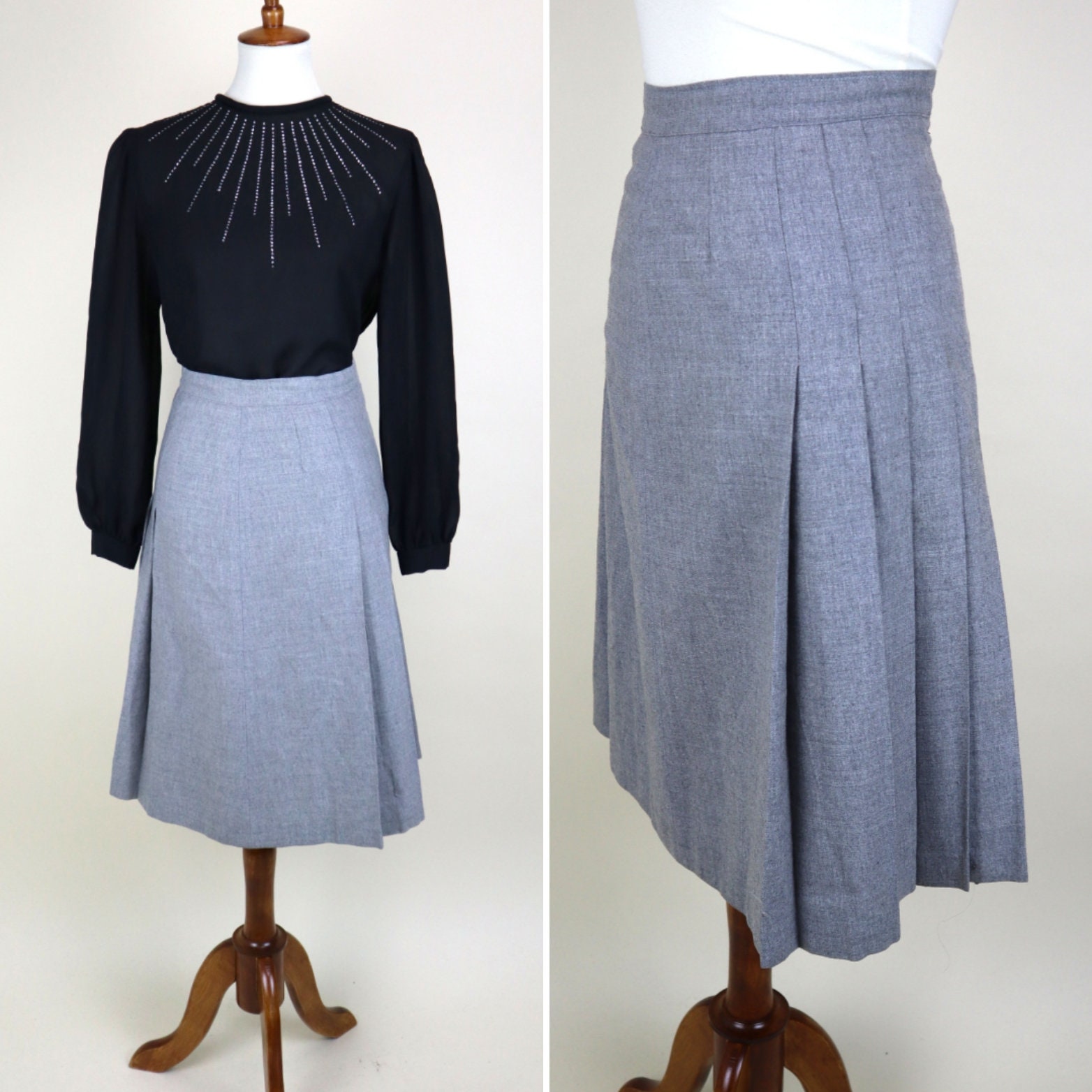 Mid length top pleated skirts 70