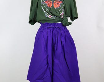 Pantalones cortos de verano de algodón con cordón ajustable y pernera ancha en morado oscuro, estilo años 90, talla grande