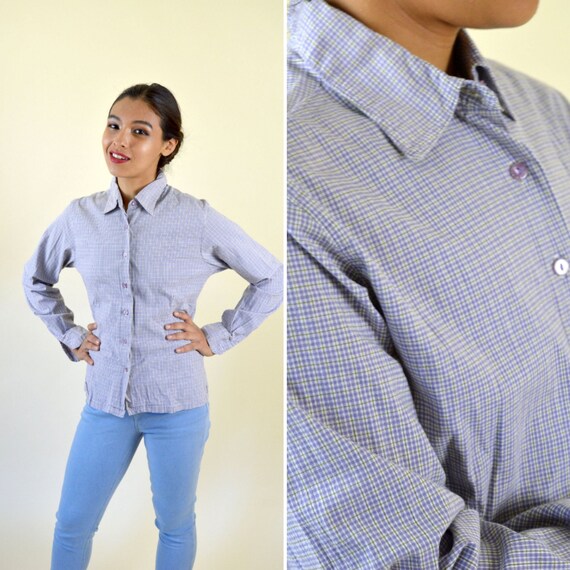 Light purple sale plaid shirt
