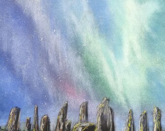 Trockenpastell, Aurora.
