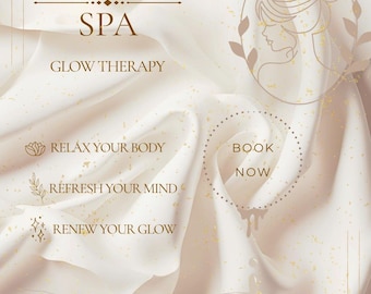 Luxus Spa Leinwand Vorlage