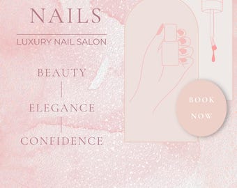 Luxury Nail Canva Template