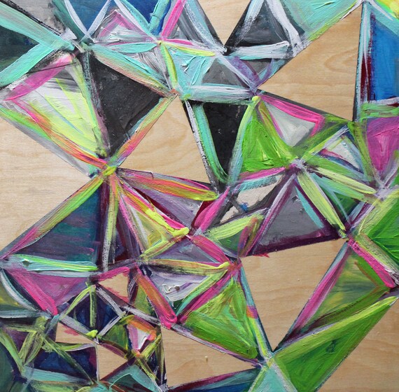 Pittura geometrica rotta astratta moderna della decorazione del salone | Decorazione e modello PSD download gratis - Pikbest