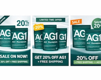 AG1 Daily Foundation Nutritional Powder | Wholesale 20-Pack Bulk Supply
