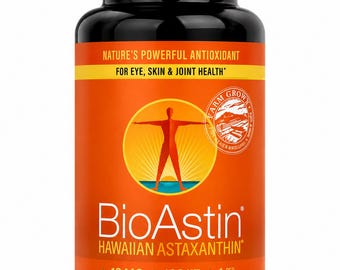 BioAstin pack of 20HawaiianAstaxanthin Soft Gels – Antioxidant for Eye, Skin, Joint Health