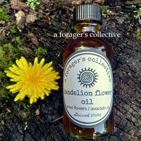 dandelion oil , dandy flower , herbal serum , wildcrafted botanical , artisan handmade