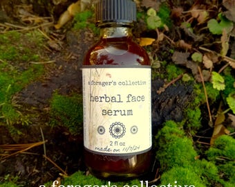 herbal face serum , plant based skincare , facial oil