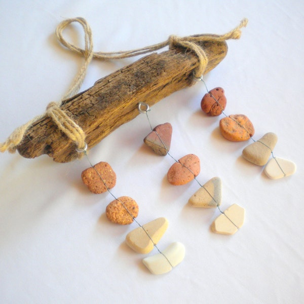 Beach Rock Mobile / Beach brick mobile / Beach mobile / Beach ceramic