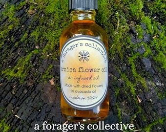 arnica oil , montana flower , herbal infused