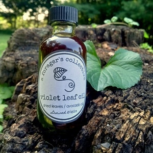 violet oil, herbal serum , Viola sororia , botanical oils