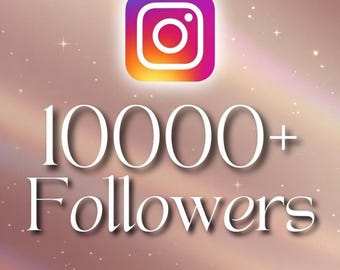 Oltre 10.000 follower per Instagram / Consegna rapida / Fai crescere il tuo account Instagram