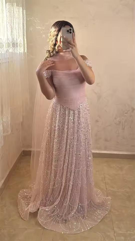 beaded after party wedding dress ASHLEYlauren 4767 One Shoulder Beaded Cocktail Dress main image 1