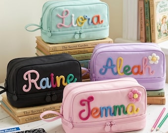 Personalized Pencil Case with Name, Back to School Pouch, Large Capacity Pencil Case, Back to School Gift for Kids