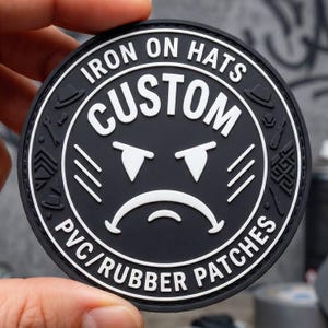 Patch personnalisé en caoutchouc PVC Patch logo 3D personnalisé Patch velcro tactique imperméable pour sacs vestes chapeaux insigne de marque