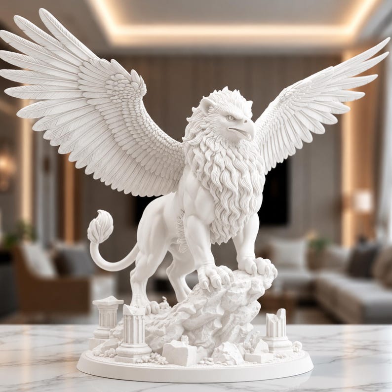 Griffin STL Model Fantasy Creature Figure Mythical Beast Miniature griffin-stl-model-fantasy-creature-figure-mythical-beast-miniature