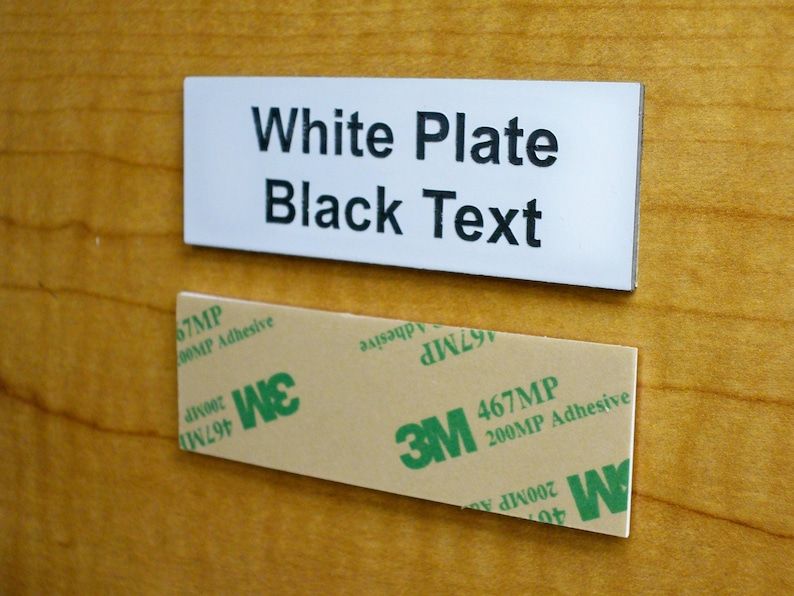 Custom Engraved 1x3 Plate adhesive Back Personalized Etsy