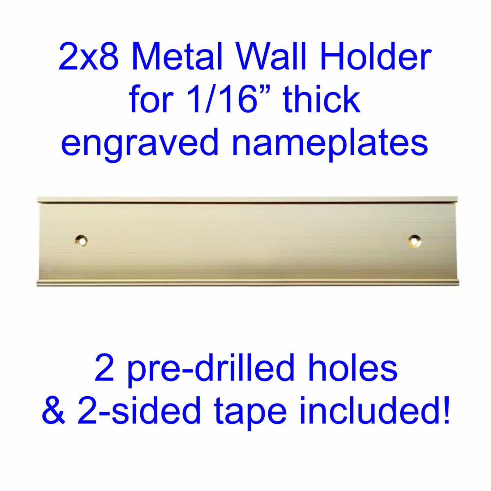 Custom Engraved 2x8 Name Plate / Personalized Customized Wall Door Desk ...